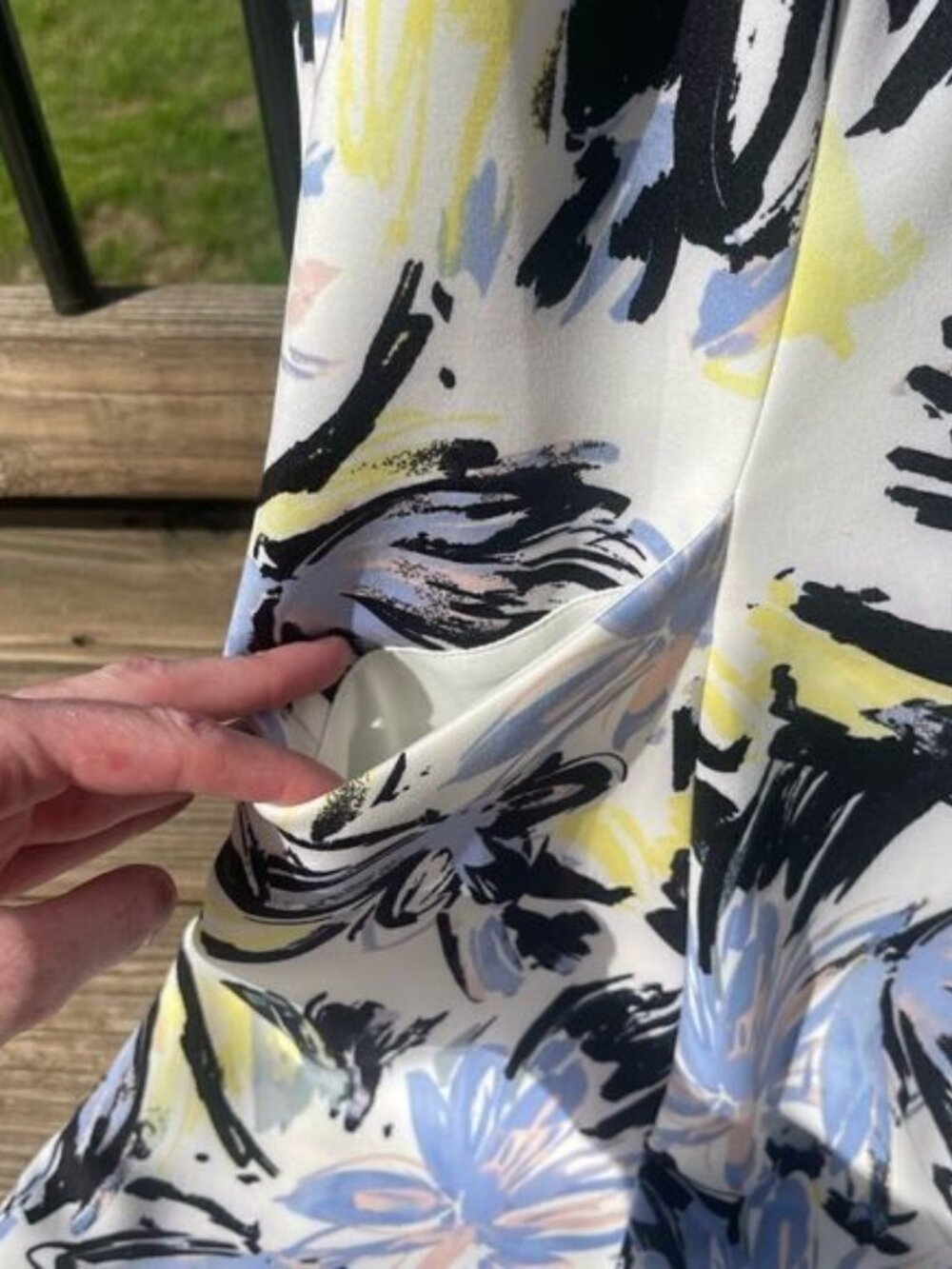 Chaps womens dress with pockets